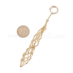 Pochette en macramé en acier inoxydable 304&nbsp;AJEW-JB01415-01