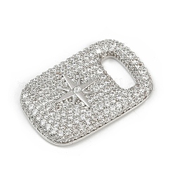 Pendentifs avec zircon cubiques à micro-pavés en laiton&nbsp;KK-M322-30P