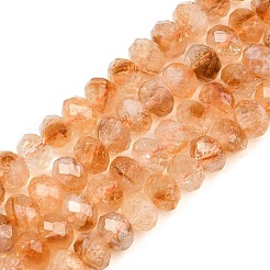 Stränge aus erhitzten natürlichen Citrinperlen&nbsp;G-C259-A19-5x8mm