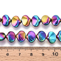 Fili di perline di ematite sintetica non magnetica elettrolitica&nbsp;G-T139-64A