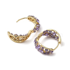 Orecchini a cerchio in ottone per le donne&nbsp;EJEW-F346-01G
