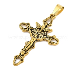Pendentifs en acier inoxydable 304 avec placage ionique (IP)&nbsp;STAS-D112-04AG-02