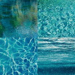 24 Stück Scrapbook-Papierblöcke mit Wasserkräusel-Motiv&nbsp;PW-WG98DEC-01