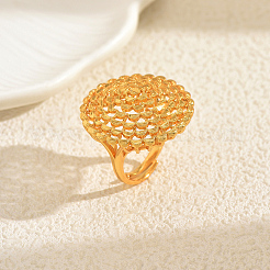 Anelli geometrici in ottone cavo per polsini da donna&nbsp;VG2470-2