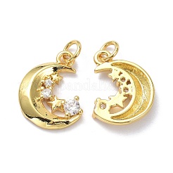 Pendentifs en laiton zircon cubique transparent&nbsp;ZIRC-L100-131G