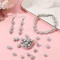 50 pieza de perlas con agujeros grandes&nbsp;PEAR-LT0001-09B