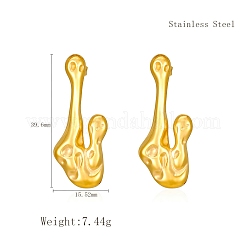 Elegantes pendientes irregulares de acero inoxidable 304&nbsp;YS1424
