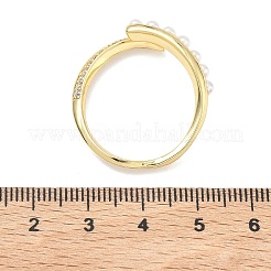 Polsini aperti in ottone con micro pavé di zirconi&nbsp;RJEW-C158-01G
