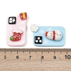 Weihnachtliche Cabochons aus undurchsichtigem Harz&nbsp;RESI-C065-01
