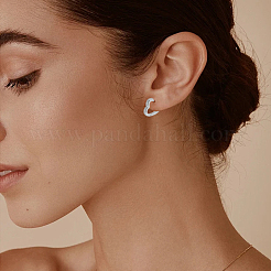 3 paio di orecchini a cerchio in ottone a 3 colori&nbsp;EJEW-AR0001-16