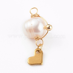 Pendenti con perle d'acqua dolce coltivate naturali&nbsp;PALLOY-JF00673-03