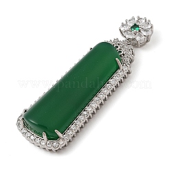 Gefärbte natürliche grüne Chalcedon-Anhänger&nbsp;G-S001-05P