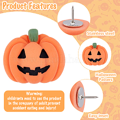 4 Set Reißzwecken mit Halloween-Motiv&nbsp;AJEW-FH0003-70