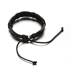 Bracelets réglables de cordon en cuir&nbsp;BJEW-M169-12A