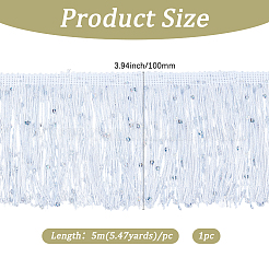 Ruban de dentelle à pampilles en polyester de 5 m&nbsp;OCOR-GF0006-48B