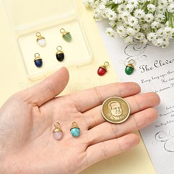 8 ciondolo con pietre preziose miste naturali e sintetiche di 8 colori&nbsp;STAS-CJ0003-51