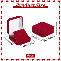 Scatole porta badge in velluto&nbsp;CON-WH086-145B
