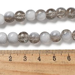 Chapelets de perles en verre craquelé&nbsp;GLAA-U001-8mm-06