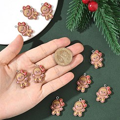 10 Stück Weihnachtsanhänger aus undurchsichtigem Harz&nbsp;RESI-YW0005-10