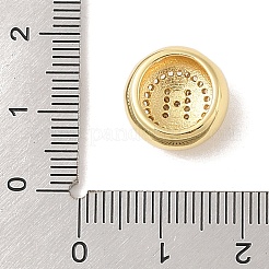 Placage en rack pendentifs en laiton et zircone cubique&nbsp;KK-Z047-07G-H-RS