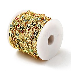 Catena a maglia a farfalla in ottone ecologica fatta a mano&nbsp;CHC-E023-11G