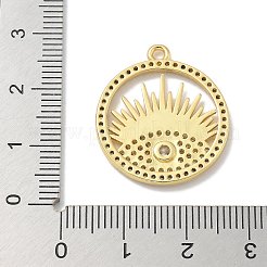 Cremagliera placcatura micro ottone spianare pendenti zirconi&nbsp;KK-L224-049G