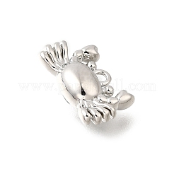 Messing-Charms mit Ozeanmotiv&nbsp;KK-C096-13B-P