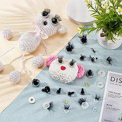16 Set mit 4 Puppenaugen und Wimpern aus Kunststoff&nbsp;DOLL-PH0001-33