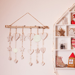 135 Stück 4 Stile unbehandelte Holzscheiben&nbsp;DIY-HY0001-78
