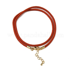 Fabrication de colliers en cordon de nylon Milan&nbsp;MAK-M028-01G-07