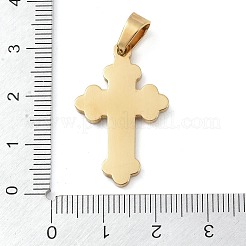 Pendentifs en strass émaillés en acier inoxydable 304 avec placage ionique (IP)&nbsp;STAS-Q325-05A-G