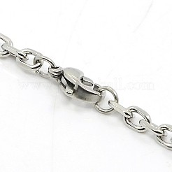 Colliers en acier inoxydable 304 résistant au ternissement&nbsp;LS-NJEW-F027-40-3.5mm