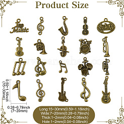 100 pcs 20 styles pendentifs en alliage de style tibétain&nbsp;FIND-CJ0003-88