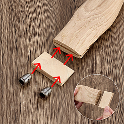 1 Satz Ersatz-Axtstiel aus Holz&nbsp;AJEW-PH0009-06