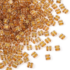 400pcs transparente galvanisierte Acryl-Mehrstrang-Glieder&nbsp;MACR-TA0001-17