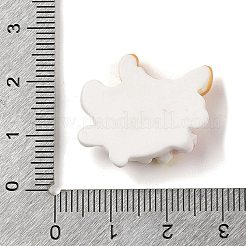 Weihnachtshasen Motiv opake Decoden Cabochons aus Kunstharz&nbsp;RESI-S397-01B
