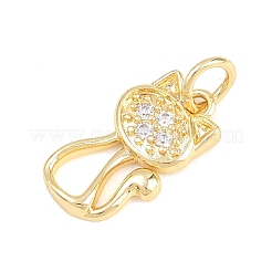 Pendentifs en laiton zircon cubique transparent&nbsp;KK-H273-48G-01