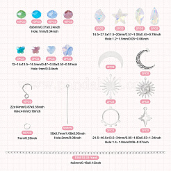 Kits de fabrication d'attrape-soleil étoile lune à faire soi-même&nbsp;DIY-TA0013-80