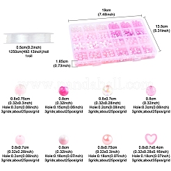 DIY Schmuckherstellungsset mit rosa Farbthema&nbsp;DIY-FS0008-78