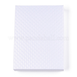 Boîtes à bijoux en carton texturé en losange&nbsp;LS-CBOX-T006-01F