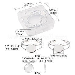 Bausatz zum Selbermachen von leeren Kuppelarmreifen&nbsp;DIY-FS0003-50S