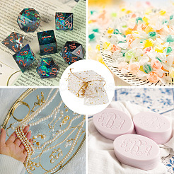 30 bolsa de regalo con cordón de organza con estampado dorado de luna y estrella&nbsp;ABAG-TA0002-21A