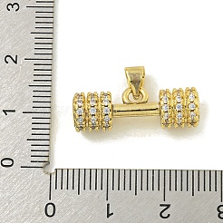 Colgantes de circonio cúbico pavé de latón chapado en rack&nbsp;KK-U029-24G