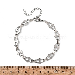 Bracelets à maillons ovales en acier inoxydable pour femmes&nbsp;BJEW-JB13861