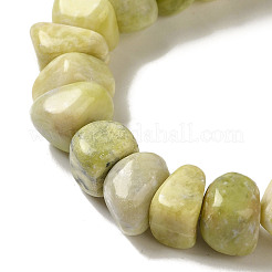 Hilo de abalorios de jade natural de limón&nbsp;G-B078-G03-01