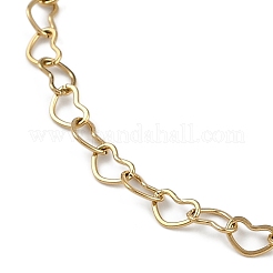 Bracciali con catene a maglie in acciaio inossidabile 304 per donna&nbsp;BJEW-G725-08G