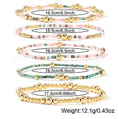 4-teiliges Stretch-Armband-Set mit Glasperlen für Damen&nbsp;WN5850