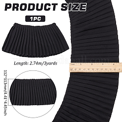 3 Yard plissierte Spitzenbänder aus Polyester&nbsp;OCOR-WH0089-177A