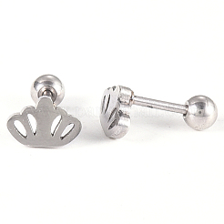 Anlaufgeschützte 201 Edelstahl Barbell Knorpel Ohrringe&nbsp;EJEW-R147-05
