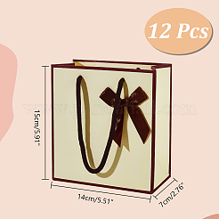 Rechteckige Geschenk-Aufbewahrungstüten aus Papier mit Griff&nbsp;CARB-WH0017-13B
